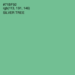 #71BF92 - Silver Tree Color Image